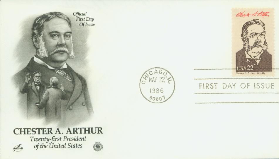 U.S. #2218c â€“ 1986 Arthur First Day Cover.