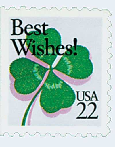 1987 22Â¢ Best Wishes