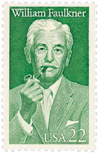 1987 William Faulkner stamp