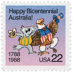 1988 22¢ Australia Bicentennial
