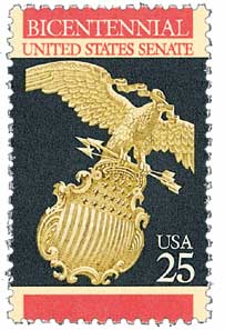 1989 25Â¢ Constitution Bicentennial: United States Senate stamp