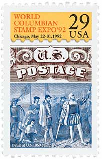 U.S. #2616 was issued for the 1992 World Columbian Stamp Expo.