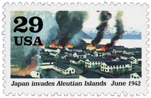 1992 Japan Invades Aleutian Islands stamp
