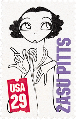 1994 29¢ Silent Screen Stars: Zasu Pitts stamp