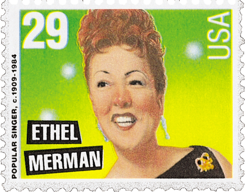 1994 29Â¢ Popular Singers: Ethel Merman stamp
