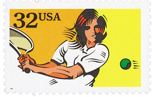 1995 32¢ Tennis stamp
