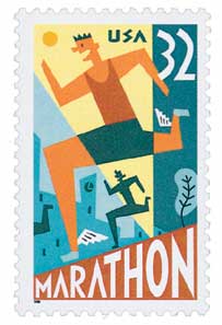 1996 Marathon stamp