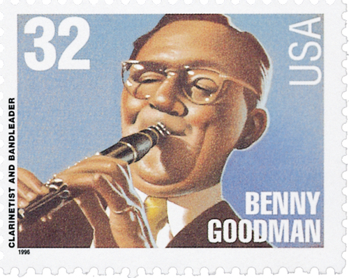 1996 32¢ Big Band Leaders: Benny Goodman stamp