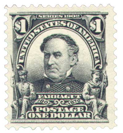 1903 $1 Farragut, black