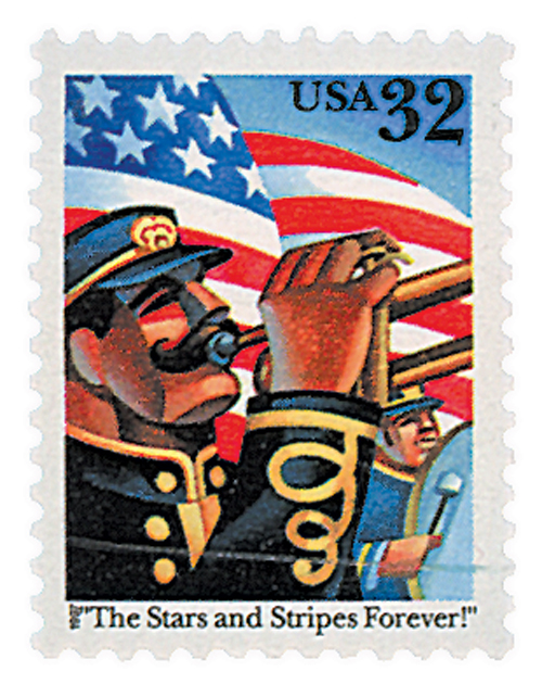 1997 Stars and Stripes Forever stamp
