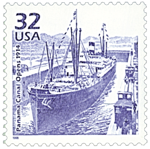 1998 32¢ Panama Canal Opens stamp
