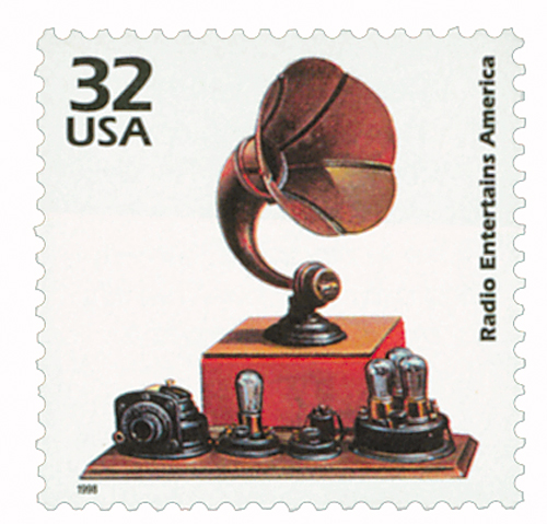 1998 32¢ Celebrate the Century - 1920s: Radio-America