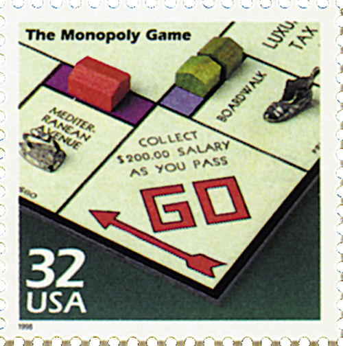 1998 32¢ Celebrate the Century - 1930s: The Monopoly Game