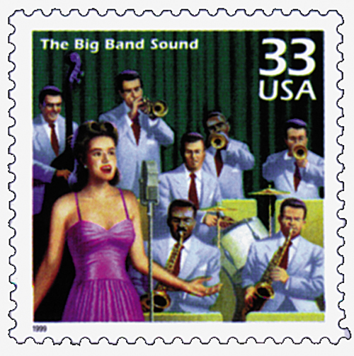 1999 33¢ Celebrate the Century - 1940s: The Big Band Sound stamp