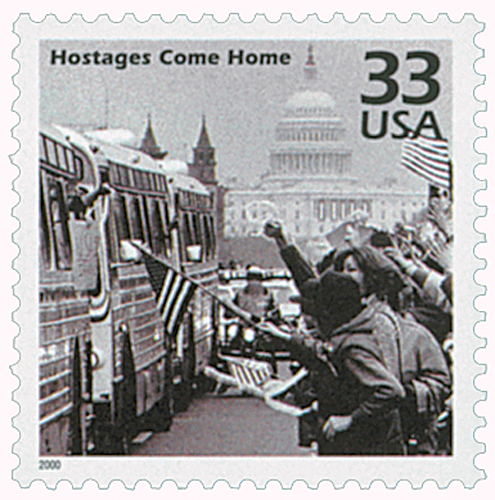 2000 33¢ Celebrate the Century - 1980s: Hostages Come Home stamp