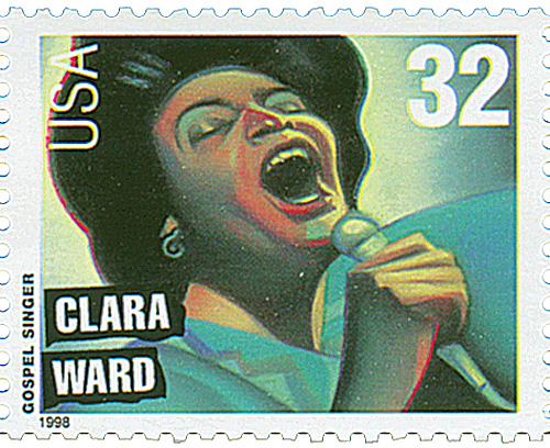 1998 Clara Ward stamp