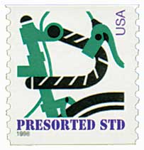 1998 Modern Bicycle coil stamp