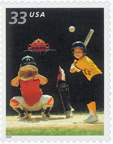 2000 33¢ Youth Team Sports: Baseball