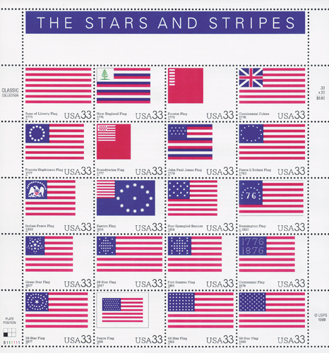 2000 33¢ The Stars and Stripes