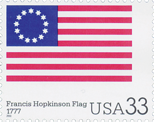 2000 33¢ The Stars and Stripes: Francis Hopkinson Flag