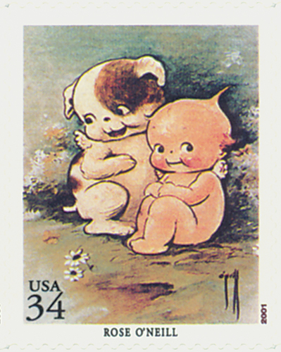 2001 Rose O'Neill illustration stamp
