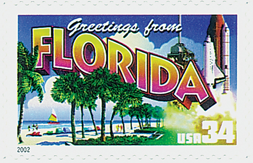 2002 Greetings from Florida stamp