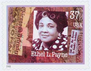 2002 37¢ Women in Journalism: Ethel L. Payne stamp
