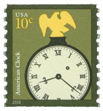 2008 American clock stamp