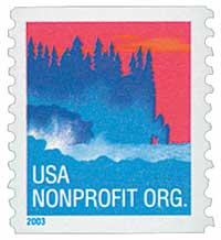2003 5¢ Sea Coast, non-denominational coil stamp
