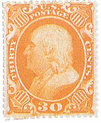Series of 1857-61 30¢ Franklin