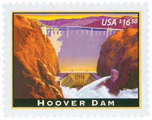 U.S. #4269 – Express Mail stamp issued in 2008 picturing the dam.