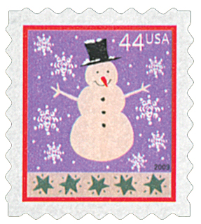 2009 Snowman stamp 