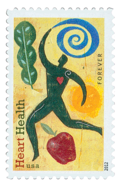 2012 45¢ Heart Health stamp