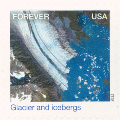 2012 45¢ Glacier and Icebergs stamp