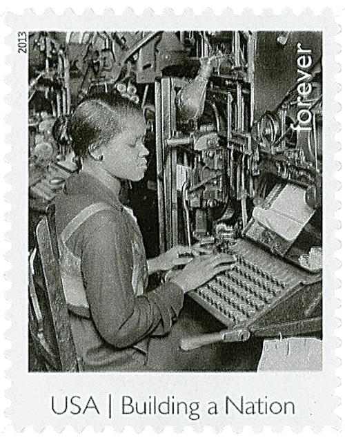 2013 Linotype Operator stamp