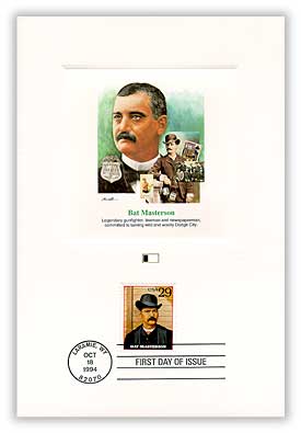 Item #4902009 – Masterson First Day Proof Card.