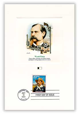 Item #4902025 – Earp First Day Proof Card.