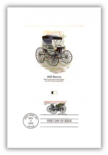 Item #4904494 â€“ Duryea First Day Postal Card.
