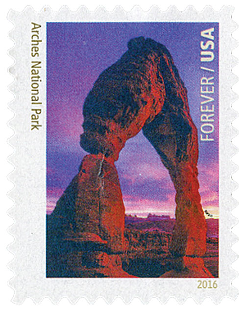 2016 Arches National Park stamp