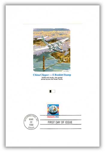 Item #55680 â€“ First Day Proof Card with China Clipper artwork.