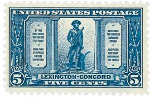 1925 Lexington-Concord stamp