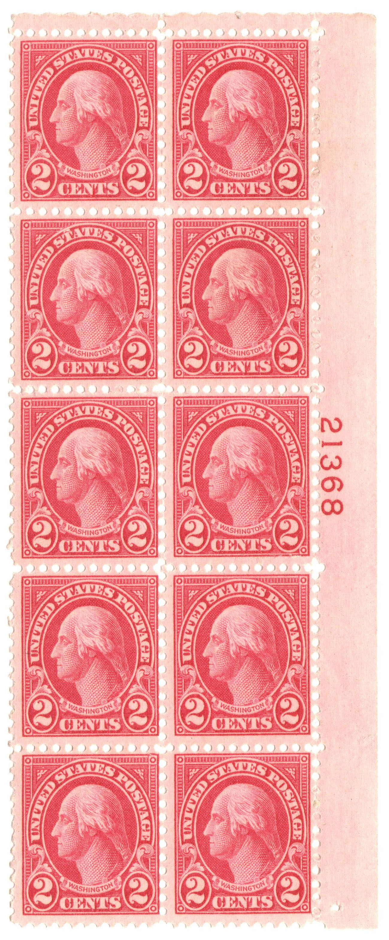 1926-28 2¢ Washington, carmine