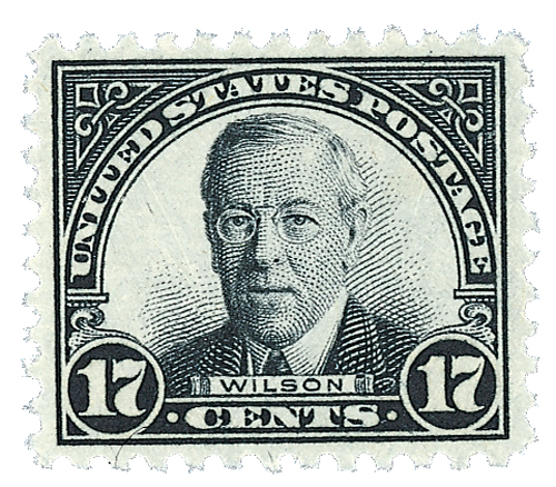 1931 17Â¢ Woodrow Wilson stamp