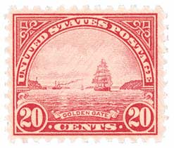 1931 Golden Gate stamp