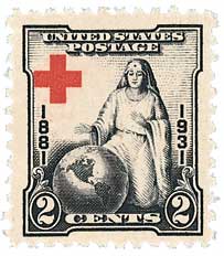 1931 2Â¢ Red Cross Issue