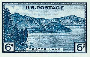 1935 Crater Lake stamp