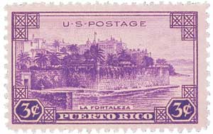 1937 3¢ Puerto Rico Territory stamp