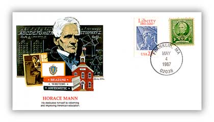 1987 Horace Mann Commemorative Cover