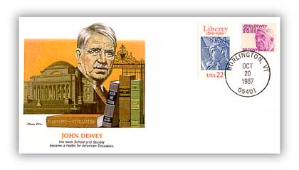 1987 Dewey Commemorative Cover marking his 128th birthday.