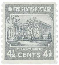 1939 4 1/2¢ White House, dark gray